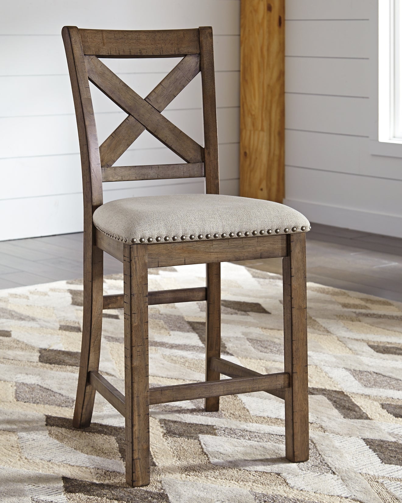 Moriville Upholstered Barstool (2/CN)