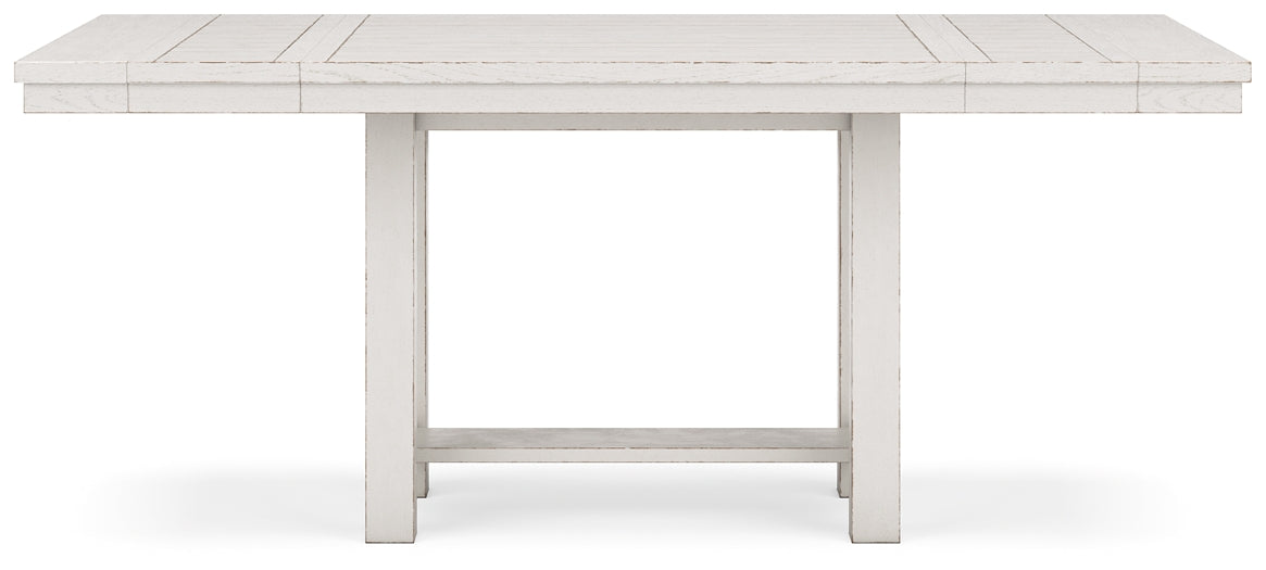 Robbinsdale Counter Height Dining Table and 2 Barstools and Bench