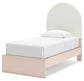 Wistenpine Twin Upholstered Panel Bed with Dresser