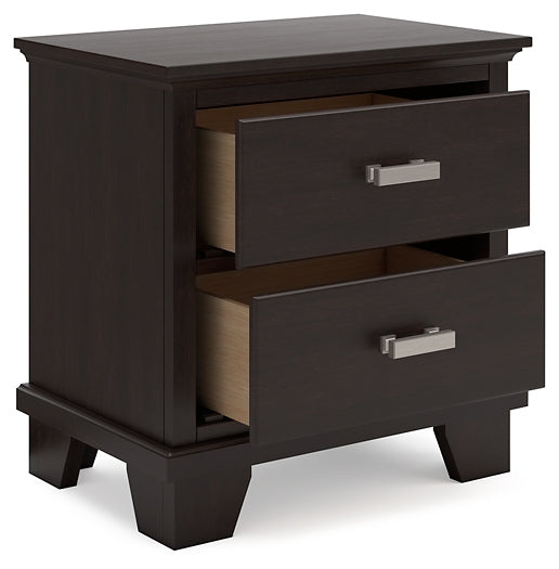 Covetown Twin Panel Bed with Dresser and 2 Nightstands