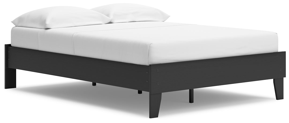 Socalle Full Platform Bed with 2 Nightstands