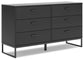 Socalle Twin Panel Headboard with Dresser