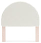 Wistenpine Full Upholstered Panel Headboard with Dresser