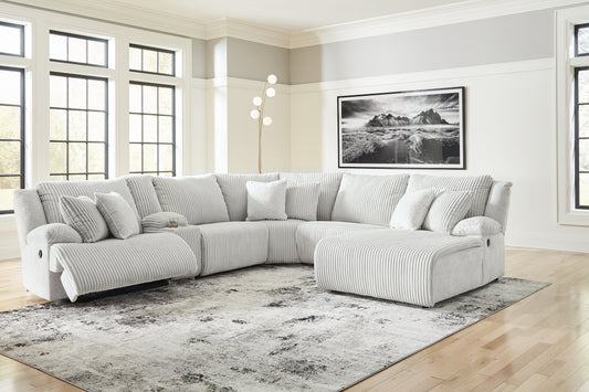 Top Tier 6-Piece Reclining Sectional with Chaise