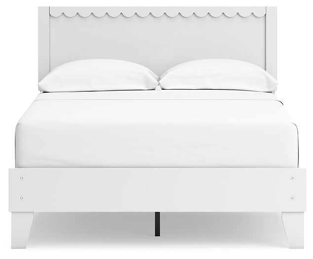 Hallityn Full Panel Platform Bed with Dresser, Chest and Nightstand