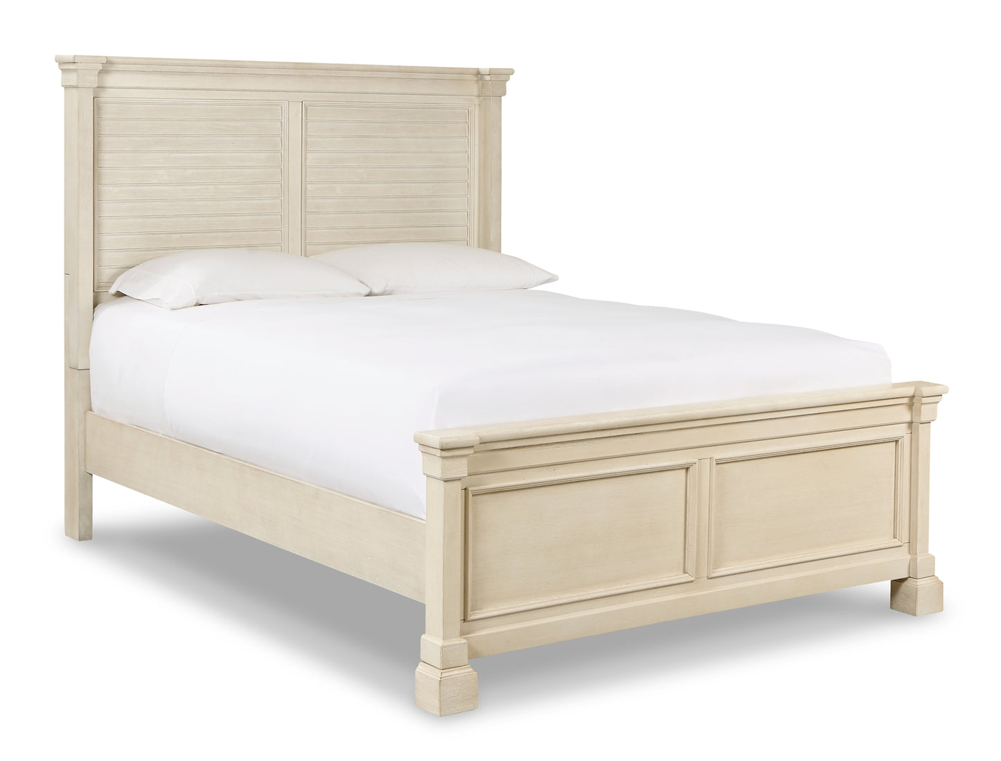 Bolanburg Queen Panel Bed with Mirrored Dresser and 2 Nightstands